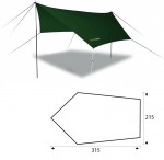 stanový přístřešek TRACE ONE, dark olive