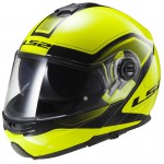 výklopná moto přilba Strobe, Civik hi-vis černo-žlutá,  503251012