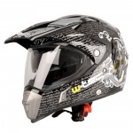 moto přilba NK-311, duo sport black-grey shield, 5101