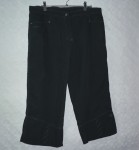 pánské tříčtvrteční kalhoty PRAG, černá