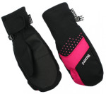 lyžařské rukavice - palčáky Mitten junior, black/pink