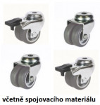 2+2 pojezdová KOLEČKA pro fitness stojany APRIORI, sada