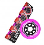 kolečka in line RADICAL COLOR 84x24 85A, pink, sada (4ks)