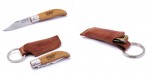 malý kapesní zavírací nůž IBÉRICA 2001 (klíčenka)  - buk, 4,5 cm, s pouzdrem