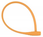 zámek lankový Plus M10 x 60cm Silicone, oranžová, 23025