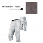 letní tříčtvrteční kalhoty Galant, midlle brown, doprodej