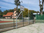 basketbalová KONSTRUKCE STREETBALL - exteriér (ZN), vysazení 1,45 m + ocelová deska, CERTIFIKÁT