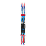 dětské běžky TIGER JR NANOGRIP + vázání BASIC, blue, set