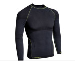 funkční tričko Mens long sleeve, anthracite-neon yellow