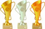 sportovní poháry PE009, 1. až 3. místo