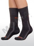 dětské ponožky THERMOSET, PO/THS, šedo-červená