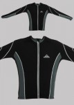 cyklistický dres PODZIMNÍ, dlouhý rukáv, černá