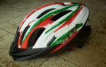 cyklo helma Pulse, red/white/green, doprodej