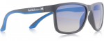 sluneční brýle Sun glasses, TWIST-010, matt grey-smoke with blue REVO, 56-17-140