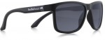 sluneční brýle Sun glasses, TWIST-012, matt black-matt grey temple-smoke POL, 56-17-140
