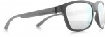 sluneční brýle Sun glasses, WING2-003, matt dark, grey-smoke with silver mirror, 57-17-145