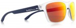 Sluneční brýle Sun glasses, WING2-004, matt transparent white-smoke with red REVO, 57-17-145