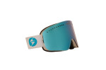 lyžařské brýle 985 MDAVZO, white shiny, smoke lens S21 + full revo ice blue