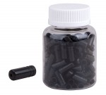 koncovka bowdenu, plast 4mm (láhev 250ks), černá, 15520