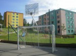 branka na házenou 2x3 m, (ZN),  s basketbal konstrukcí, 1 ks