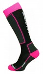 lyžařské ponožky Skiing ski socks, black/pink, pár, doprodej
