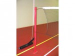 badmintonové sloupky - mobilní na kolečkách s plným ocelovým závažím - CERTIFIKÁT
