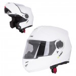 výklopná moto helma V270, bílá, 8472