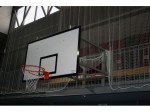 basketbalová KONSTRUKCE pevná, interiér, vysazení do 1,8 m, 1 ks