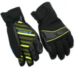 lyžařské rukavice PROFI, black-neon yellow