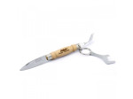 zavírací nůž Traditional 2023 s vidličkou a otvírákem - buk, 6,1 cm