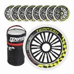 kolečka in line RUN 20s 110x24 90A, sada (8ks)