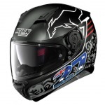 moto helma N87 Iconic Replica 33 C. Stoner Flat Black, černá s grafikou, 08900