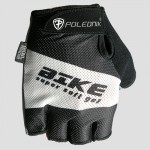 cyklistické rukavice BIKE, černo-bílá, doprodej