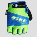 cyklistické rukavice BIKE, modro-zelená 