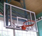 basketbalová DESKA 180 x 105 cm, průhledná, POLYKARBONÁT, 1 ks
