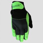 rukavice FERRATY long, černo-zelená