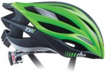 cyklo helma ZW, matt black/shiny green fluo/bridge matt dark silver