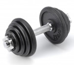 jednoruční nakládací činka 1x 15 kg, 1 ks, DBS1201