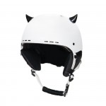 na ski i cyklo helmu MINI růžky, černá, č. 55