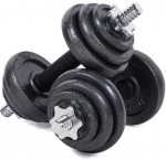 jednoruční nakládací činky, 2x 7,5 kg, pár, 3052SET