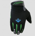 dlouhoprsté cyklo rukavice WINACTIVE, černo-zelená