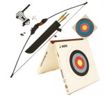 lukostřelecký set v krabici (terčovnice, 2 šípy)