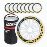 kolečka in line RUN/RACE 20s, 110x24 85A, sada (8ks)