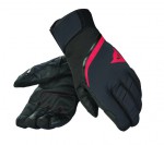 zimní rukavice CARVED LINE D-DRY GLOVE, black-fire red, doprodej