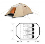 stan TORNADO, pro 4 osoby, durawrap