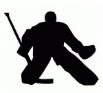 nálepka silueta HOKEJISTA - brankář