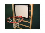 basketbalová DESKA 60 x 50 cm s košem a síťkou, interiér, set