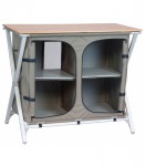 camping skříňka s policemi BAMBOO DOUBLE STORAGE UNIT