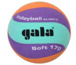 míč volejbal soft170g BV5681SC, oranžovo-zeleno-fialový, 5681CF