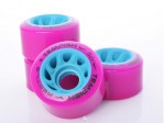 kolečka in line QUAD, 58x32 85A, sada (4 ks), pink